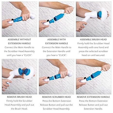 3-in-1-electric-spin-scrubber-machine-818878 Electric Spin Scrubber With 7 Replaceable Brush Head